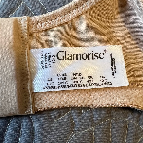 Glamorise Low Cut WonderWire Lace Bra - Picture 5 of 5